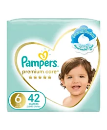 Pampers Premium Care Taped Diapers Size 6 - 42 Pieces