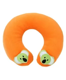 Babyhug Neck Supporter Pillow Orange With Two Motifs - Koala