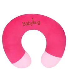 Babyhug Plush Neck Protector Pillow - Dark Pink