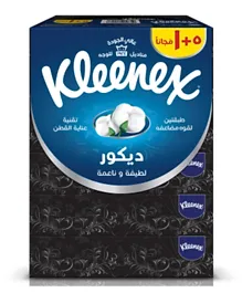 Kleenex - Décor Facial Tissue, 2 PLY, 6 Tissue Boxes x 70 Sheets, Cotton Soft Tissue Paper for Face & Gentle Care