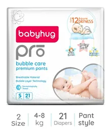 Babyhug Pro Bubble Care Premium Pant Style Diapers Size 2 - 21 Pieces