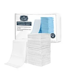 Little Story Disposable Diaper Changing Mats White - Pack of 50