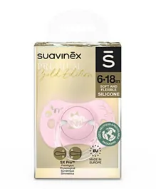 Suavinex - Premium Gold Physiological Soother 6-18M - Pink