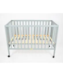 Amla Care Solid Wooden Bed - Light Grey