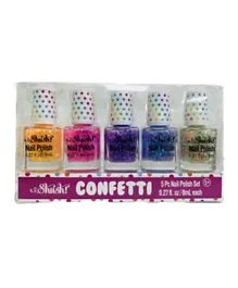 Shush! Confetti Nail Polish Set - 5 Pcs