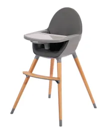 Carino baby - Wooden High Dining Chair 2In1 - Dark Gray