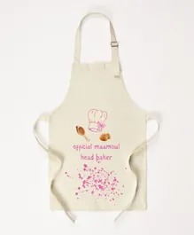 Hilalful - Children's Apron 'Official Maamoul Head Baker' - Pink