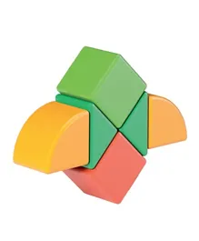 جيوماج - مجموعة مكعبات ماجك للمبتدئين  بلاستيك معاد تدويره 3 أشكال - 6 قطع