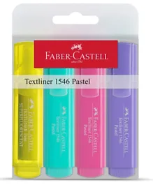 Faber Castell Pastel Color Highlighters - Pack of 4