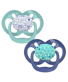 Dr Browns Advantage Pacifier Blue and Green - 2 Pieces