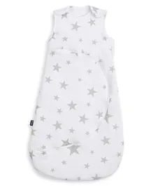 SnuzPouch Baby Sleeping Bag with Zip 2.5 Tog Grey Stars - Small