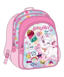 Lulu Caty - Backpack 2 Main Compartments and 2 Side Pockets - 13 inches