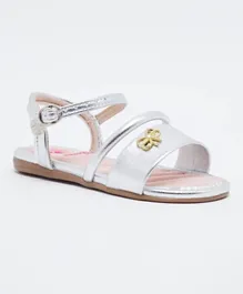 Molekinha - Sandals with Back Strap - Silver