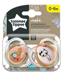 Tommee Tippee Moda Soother Dummies for Newborns - Pack of 2