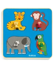 Djeco Family Jungle Wooden Puzzle - 4 Pieces
