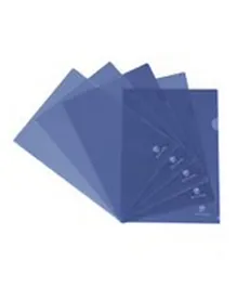 أطلس - مجلد شفاف PP A4 أزرق  - متنوع