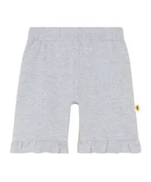 Cheekee Munkee Solid Ruffle Shorts - Grey
