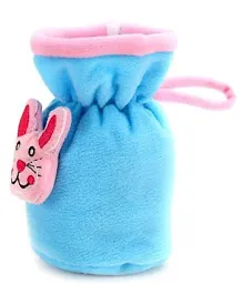 Babyhug Plush Bottle Cover Kitty Motif Medium - Blue
