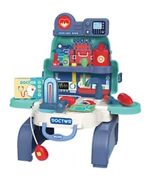 Little Story Role Play Clinic Toy Set School Bag 23 Pieces - Blue