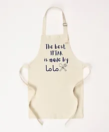 Hilalful - Children's Apron 'The Best Iftar Is Made By ماما' - Navy Blue