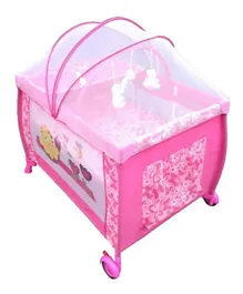 Babylove Playpen With Mosquito Net 27-930C - Pink