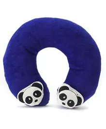 Babyhug Neck Supporter Pillow Navy With Two Motifs - Panda
