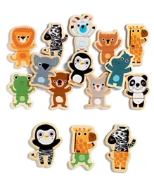 Djeco Jungle Wooden Magnets - 24 Pieces