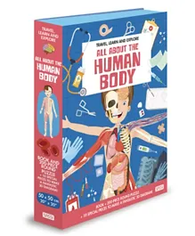 ساسي - أحجية وكتاب تعلم واستكشف كل شيء عن جسم الإنسان  ترافيل - 210 قطعة