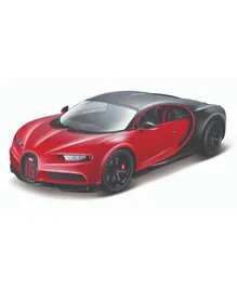 Bburago Maisto Bugatti Chiron Sport 1:18 Diecast Model Car - Black and Red