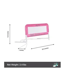 Dream On Me Breathable Mesh Safety Bed Rail - Pink