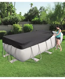 بيست واي - غطاء حوض سباحة  بلون أسود معدني - 12 قدماً