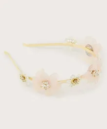 Monsoon Children Frosted Flower Bridesmaid Hairband - Pink