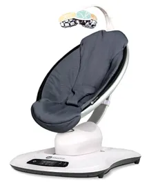 4مامز  - كرسي هزاز للأطفال يعمل بتقنية البلوتوث مع 5 حركات فريدة من نوعها - رمادي