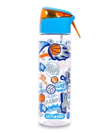 Eazy Kids Soccer Tritan Water Bottle w/ Spray 750ml - Blue