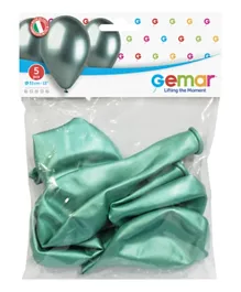 Gemar Shiny Green Balloons - 5 Pieces