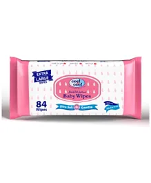 Cool and Cool Baby Wipes Extra Large Pink - 84 Wipes