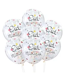 Eid Party Multicolour Confetti Balloons- Pack of 12