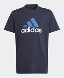 adidas Essentials 2 Colored Big Logo Cotton T-Shirt - Navy Blue