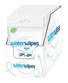 Waterwipes On-The-Go Plastic Free Wipes - 300 Count (30 Pack Of 10 Wipes) - White