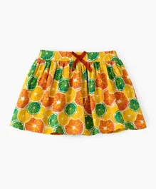 Jelliene Fruit Printed Skirt - Multicolor