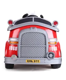 املا كير - شاحنة إطفاء تعمل بالبطارية - أحمر