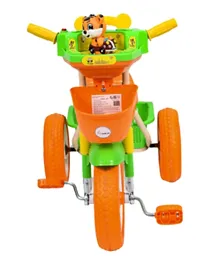 املا كير - دراجة بلاستيكية بشخصية نمر - برتقالي