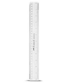 Faber-Castell Plastic Ruler Transparent - 30 cm