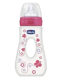 Chicco Well-Being Fast Flow Travelling Bottle Pink - 240 ml