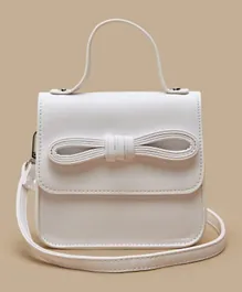 Flora Bella by ShoeExpress Bow Detail Handbag-White