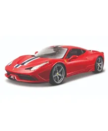 Bburago 1:18 Scale Ferrari 458 Speciale Diecast Vehicle - Red