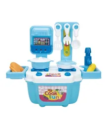 Fab N Funky - Kitchen Role & Pretend Play Toy Set - Blue