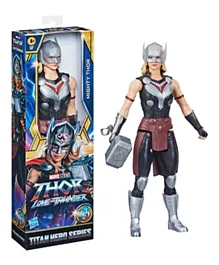Thor Marvel Avengers Titan Hero Series Mighty Thor Toy, 12-Inch-Scale Thor: Love and Thunder Figure