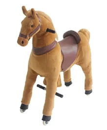 Toby'sToy Gidygo Ride-on Pony Riding Horse - Light Brown