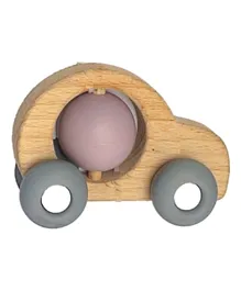 Luqu Silicone + Wood Teether- Car